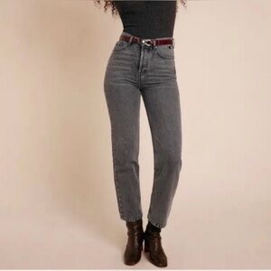 ROUJE ✨ Marais jeans faded black uni noir 27 size 2/4